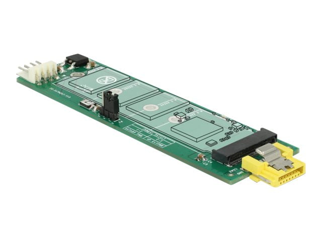 DELOCK Konverter SATA Pin 8 Power Buchse > M.2 Key B Slot - Anschlussansicht