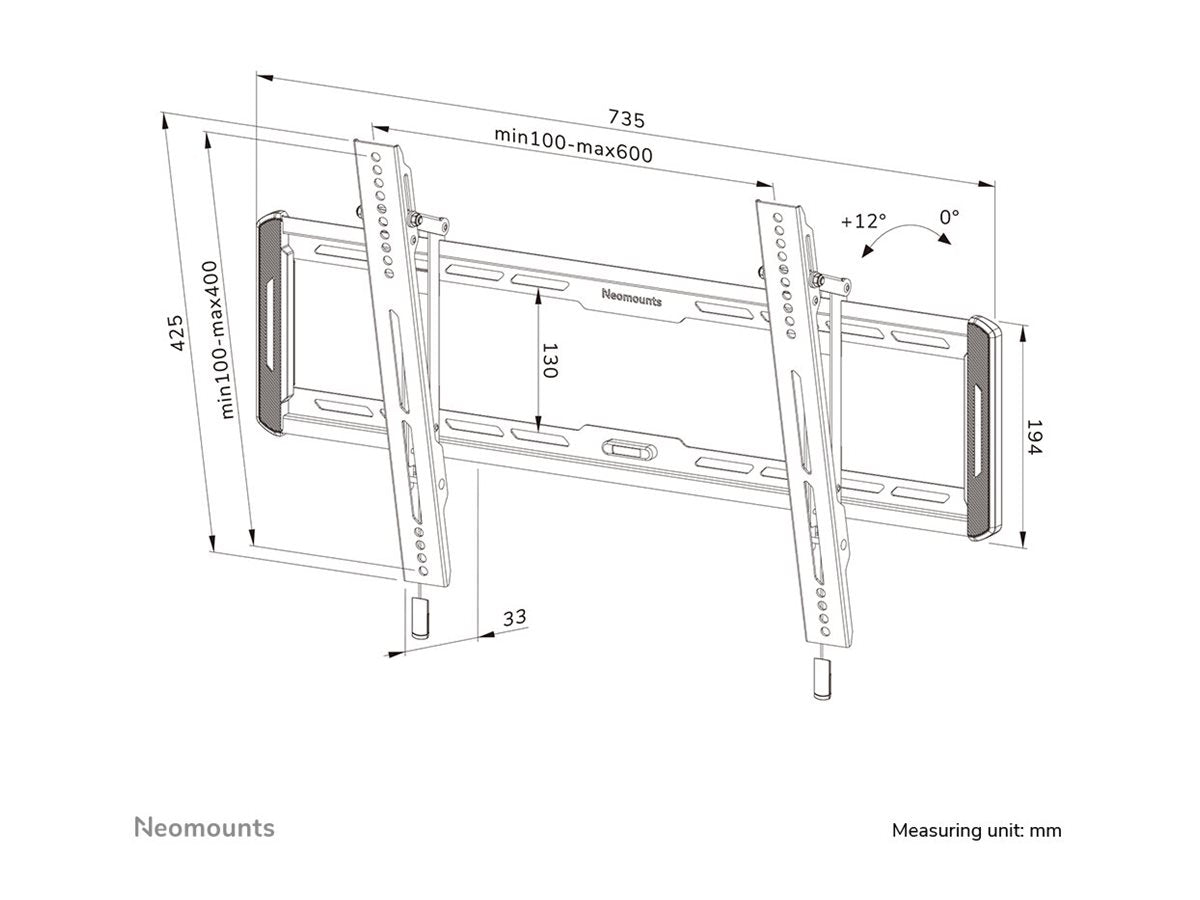 NEOMOUNTS WL35-550BL16 Tilt Wallmount Detailansicht