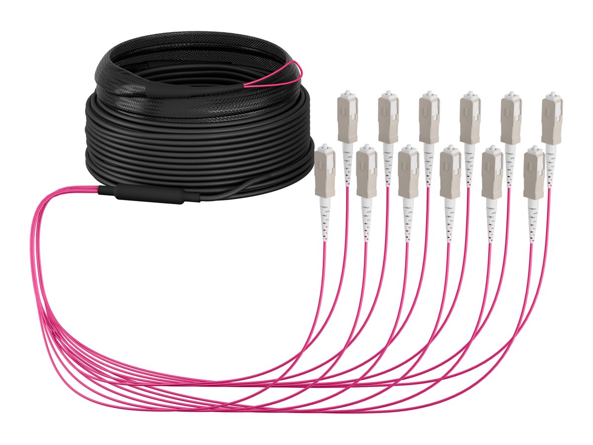 EFB Trunkkabel U-DQ ZN BH 12G 50/125 SC/SC OM4 30m - Vorderansicht
