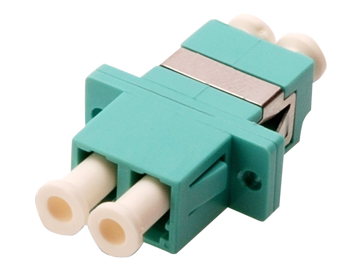DIGITUS LC / LC Duplex Kupplung Farbe aqua Zirkonia Keramikhülse Kunststoffgehäuse Multimode inkl. Schrauben
