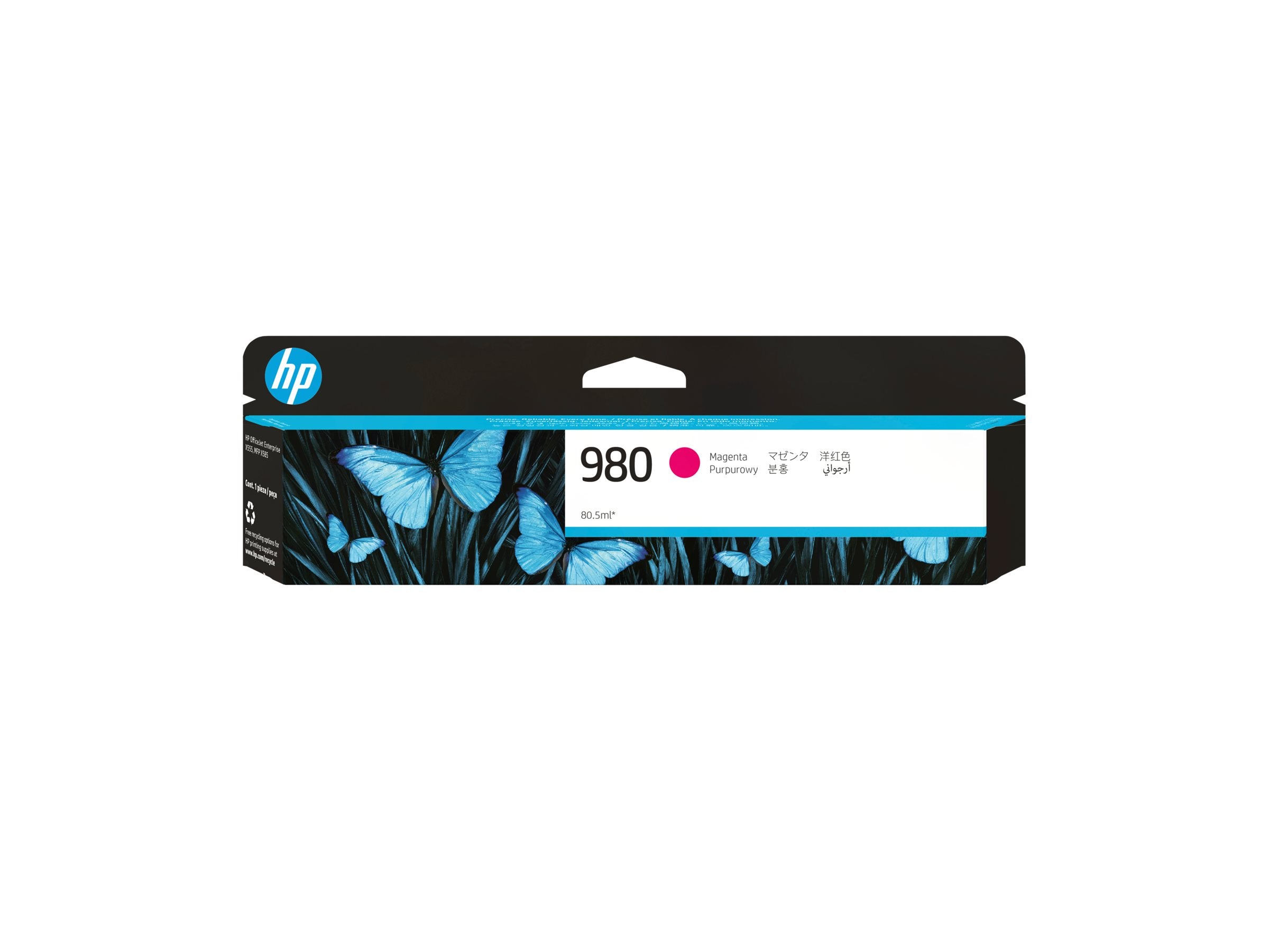 HP 980A Original Tinte magenta Vorderansicht