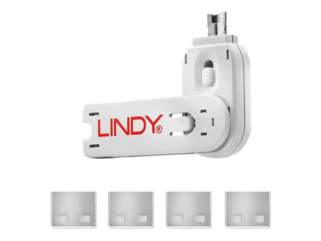 LINDY USB-Portblocker im Einsatz