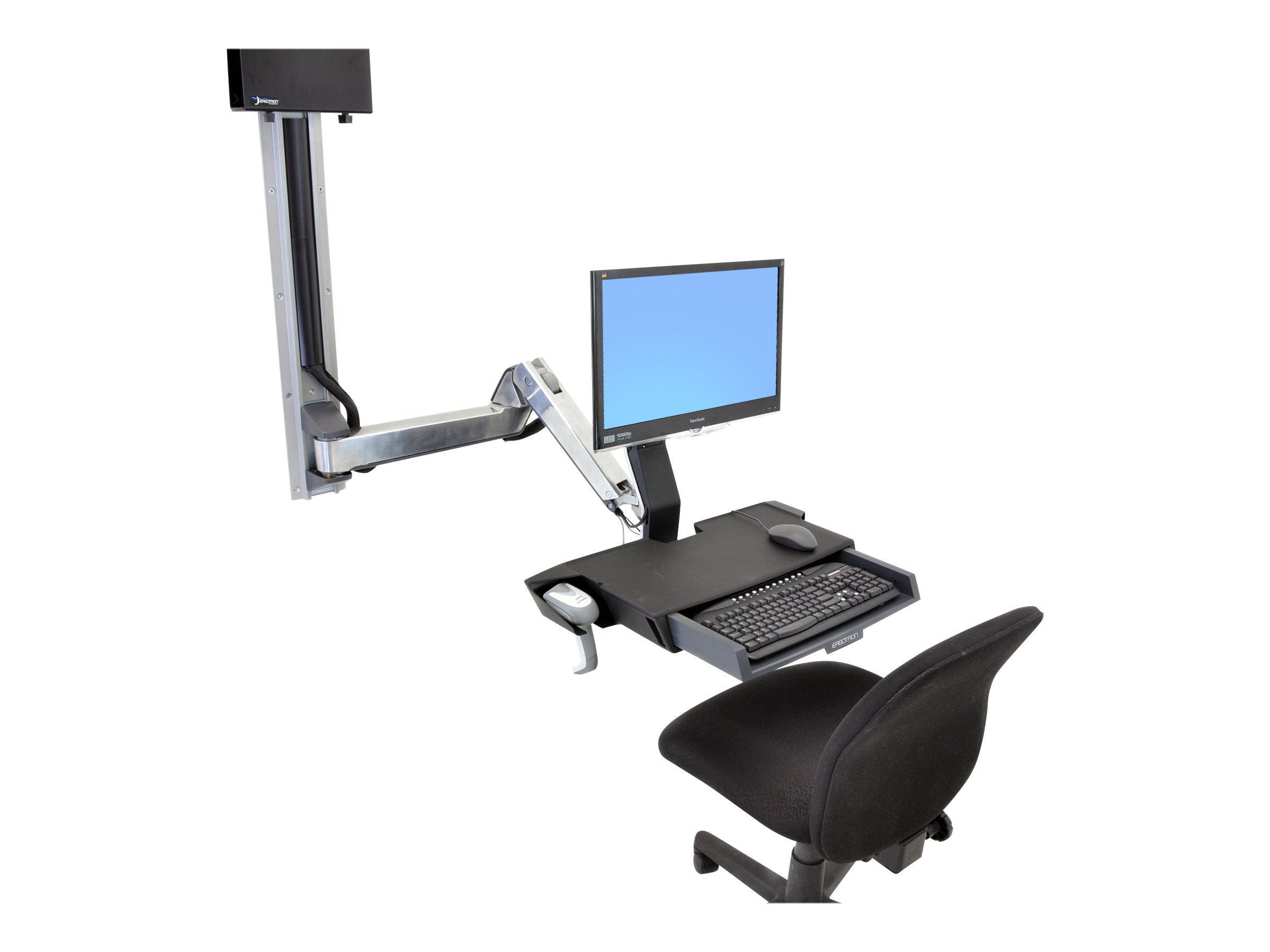 ERGOTRON StyleView Sit-Stand Combo Extender Vorderansicht