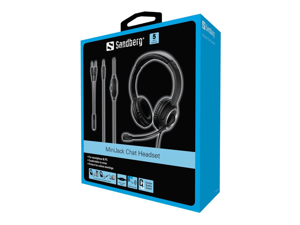 SANDBERG MiniJack Chat Headset Seitenansicht