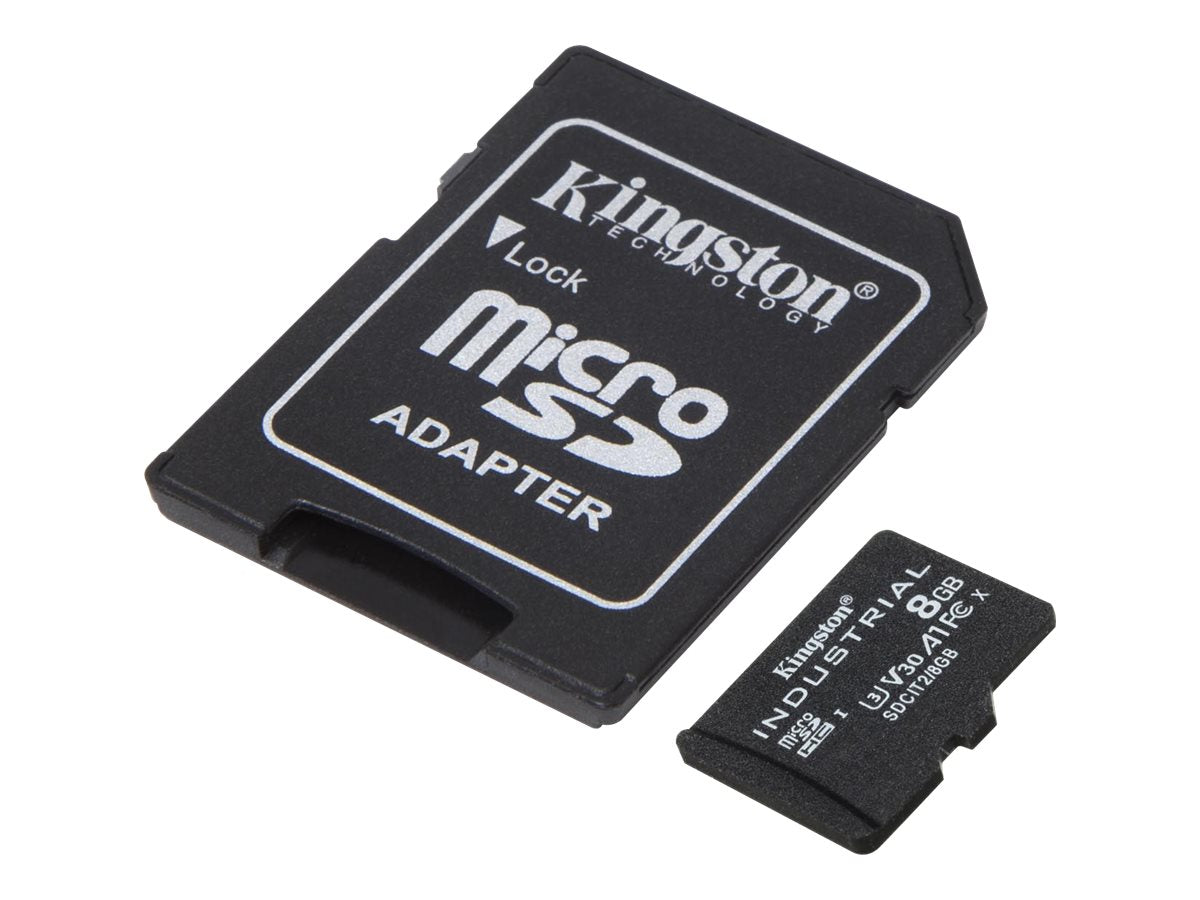 KINGSTON 8GB microSDHC Industrial C10 A1 pSLC Card Verpackung