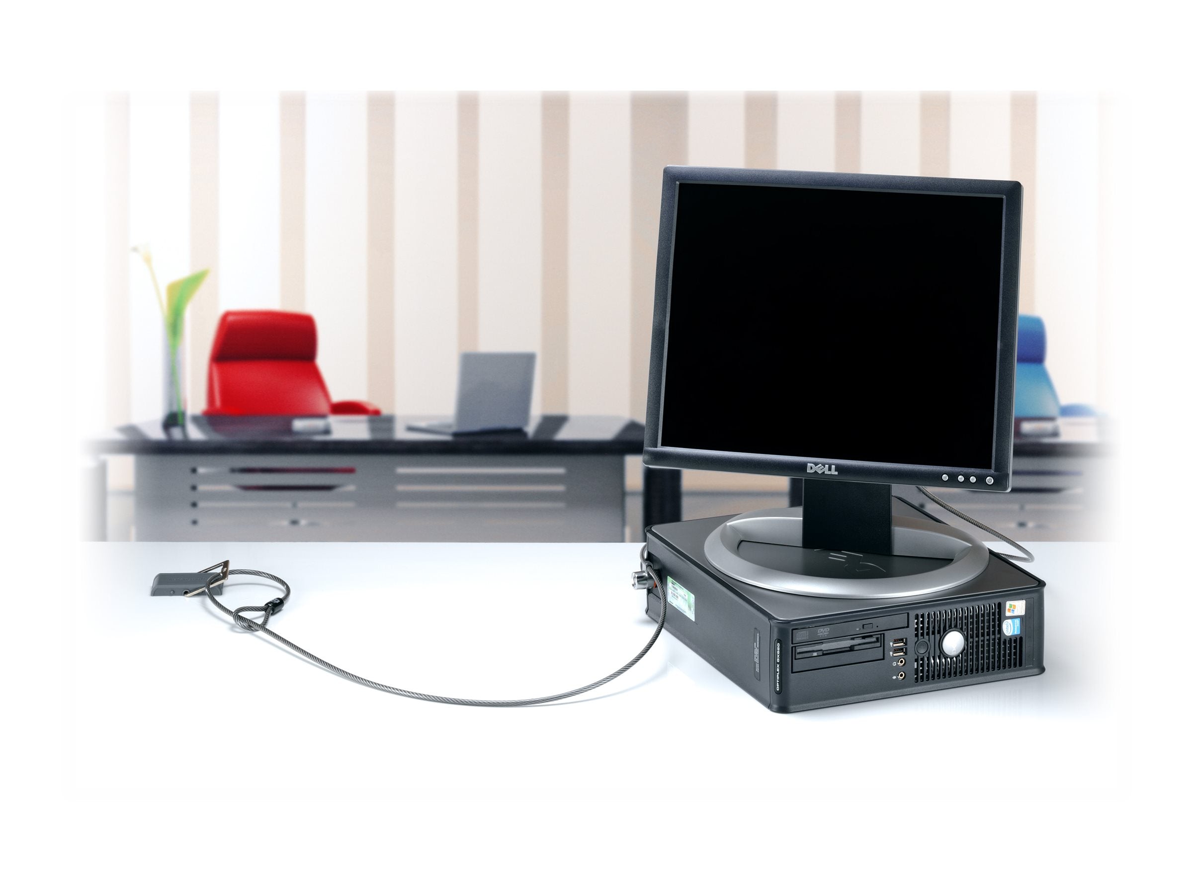 KENSINGTON Desk Mount Kabel Verankerung - Vorderansicht