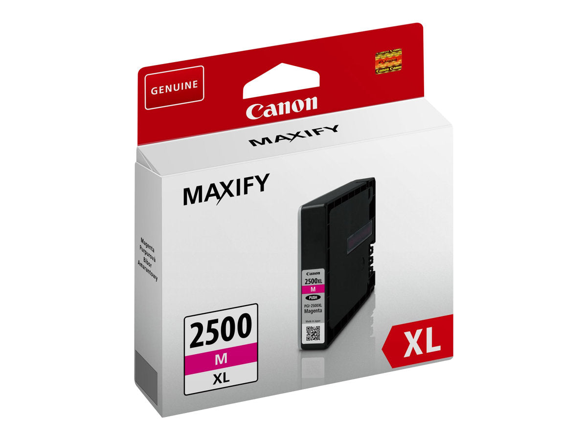 Vorderansicht der CANON PGI-2500XL M Tinte magenta hohe Kapazität
