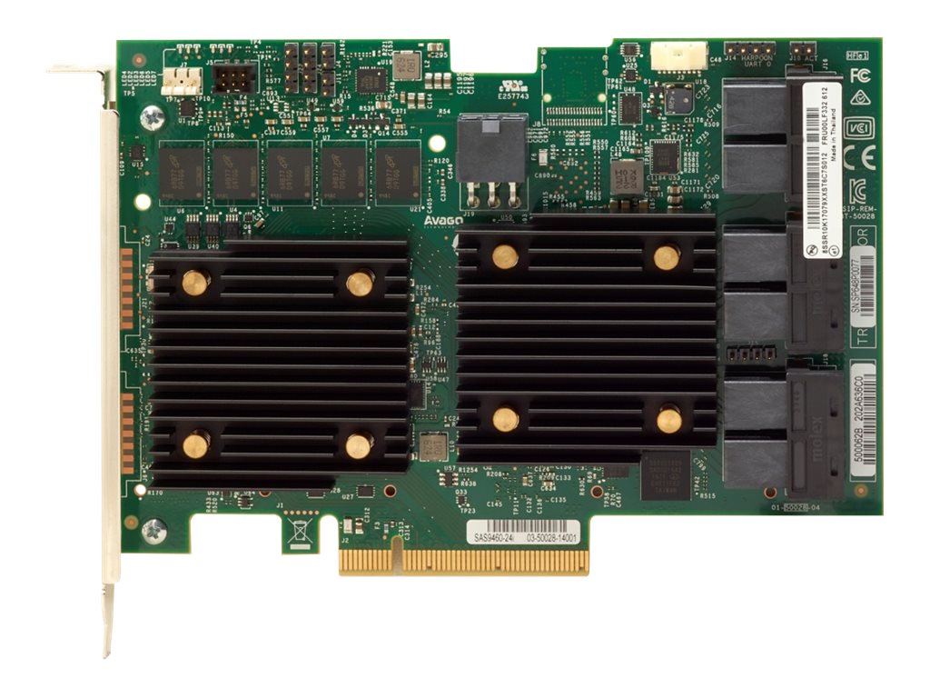 LENOVO ISG ThinkSystem RAID 930-24i 4GB Flash PCIe 12Gb Adapter - Vorderansicht