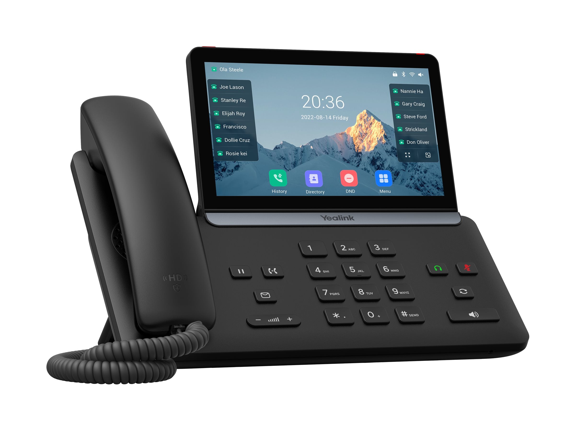 YEALINK SIP-T87W VoIP-Telefon Seitenansicht