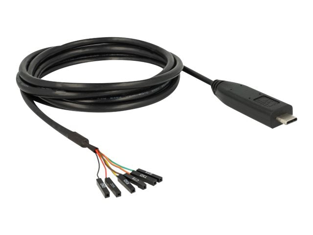 DELOCK Konverter USB Type-C 2.0 Stecker zu LVTTL 3,3 V 6 Pin Pfostenbuchse Vorderansicht