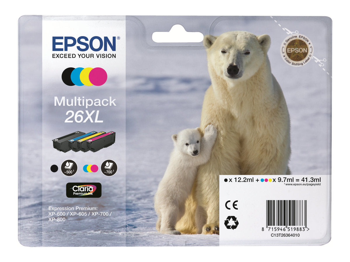 EPSON 3LB 26XL Tintenpatrone Vorderansicht