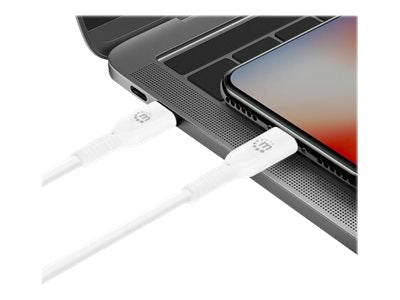 MANHATTAN USB-C auf Lightning Sync-/Ladekabel Anschlussansicht