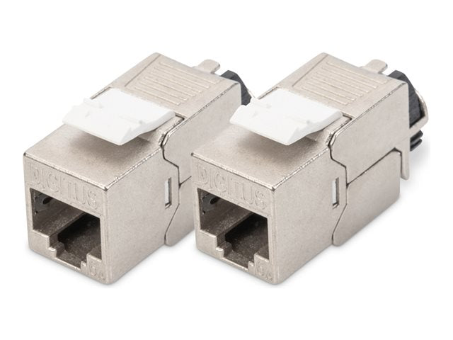 DIGITUS CAT 6A Keystone Jack shielded 2 pcs. tool free connection
