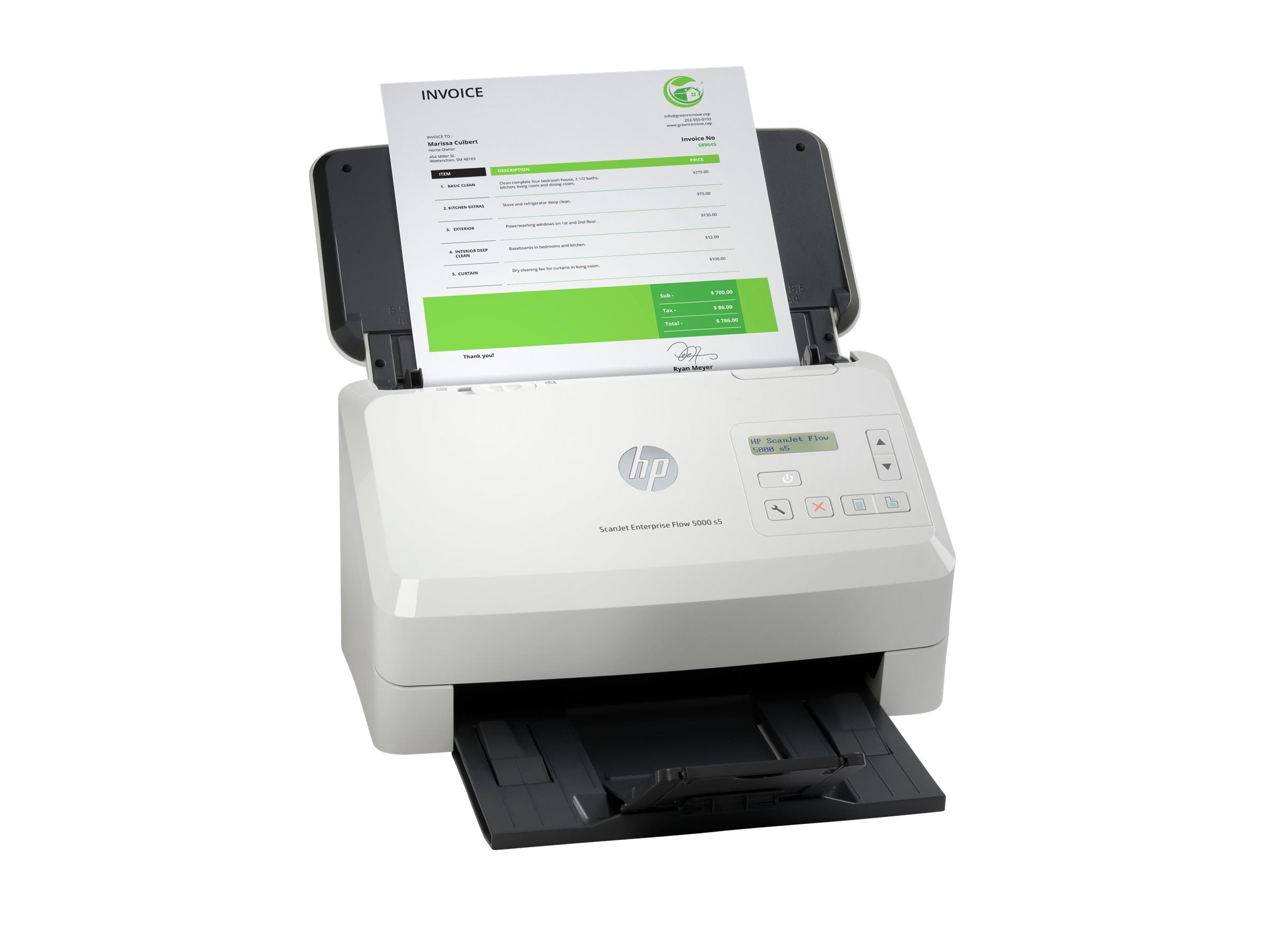 HP ScanJet Enterprise Flow 5000 s5 Dokumentenscanner Vorderansicht