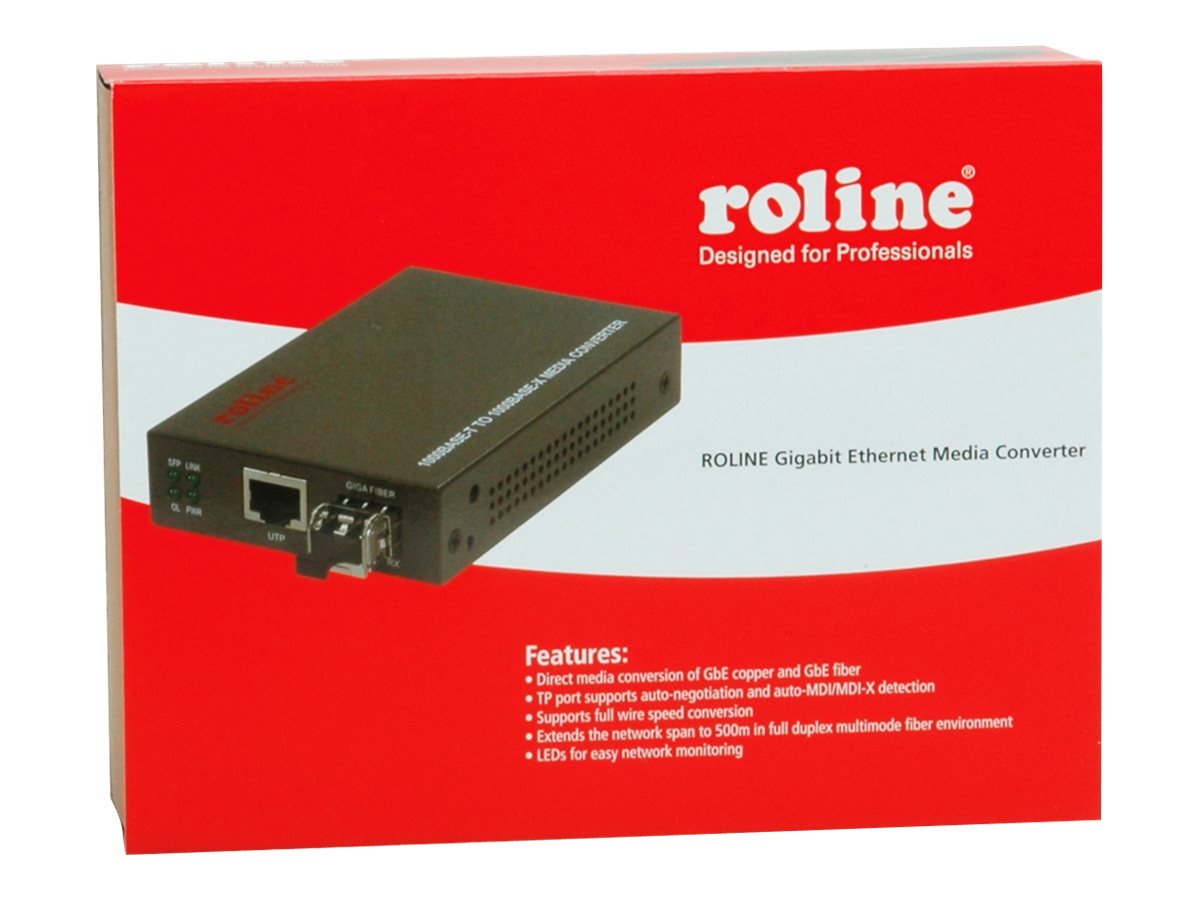 ROLINE Gigabit Konverter RJ-45 - LC inkl. mini-GBIC Detailansicht