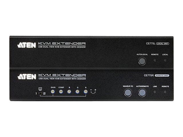 ATEN CE775 USB VGA Dual View KVM Extender Vorderansicht