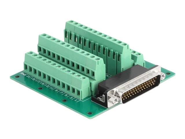 DELOCK D-Sub HD 44 Pin Stecker zu Terminalblock - Vorderansicht