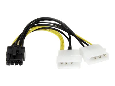 STARTECH.COM 6in LP4 to 8 Pin PCI Express Video Card Power Cable Adapter - Anschlussansicht