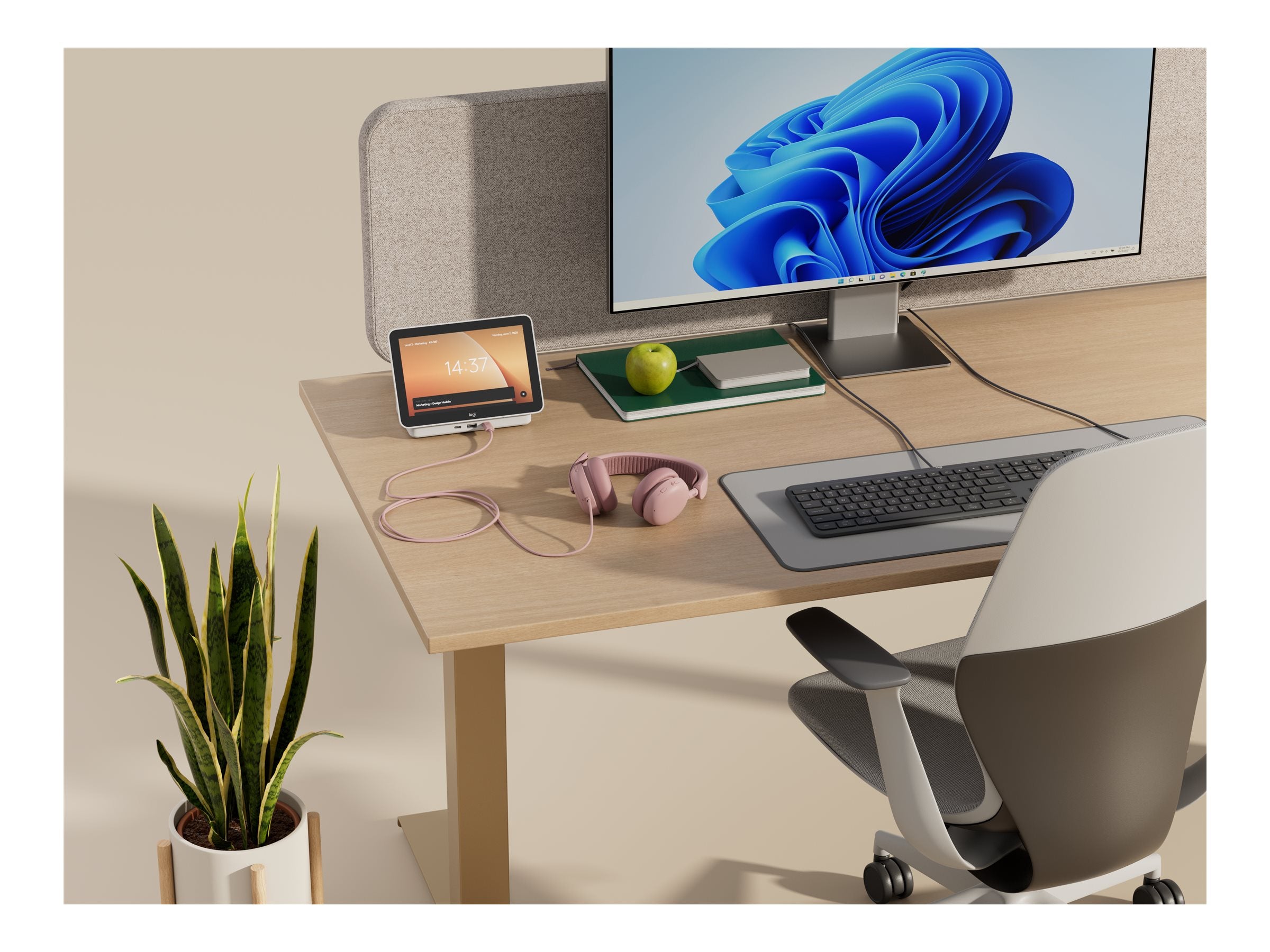 LOGITECH Zone Wired 2 for Business - ROSE Detailansicht