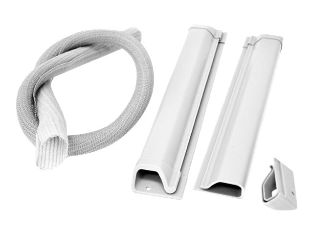 Vorderansicht des ERGOTRON Kabel Management Kits in weiß