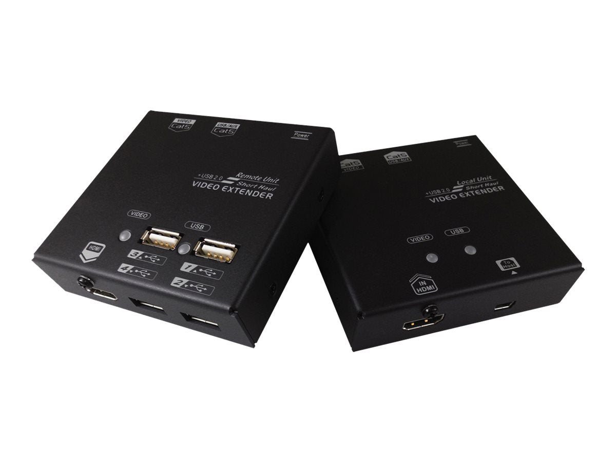 VALUE KVM Verlängerung über Kat.5e/6 HDMI 4x USB - Vorderansicht