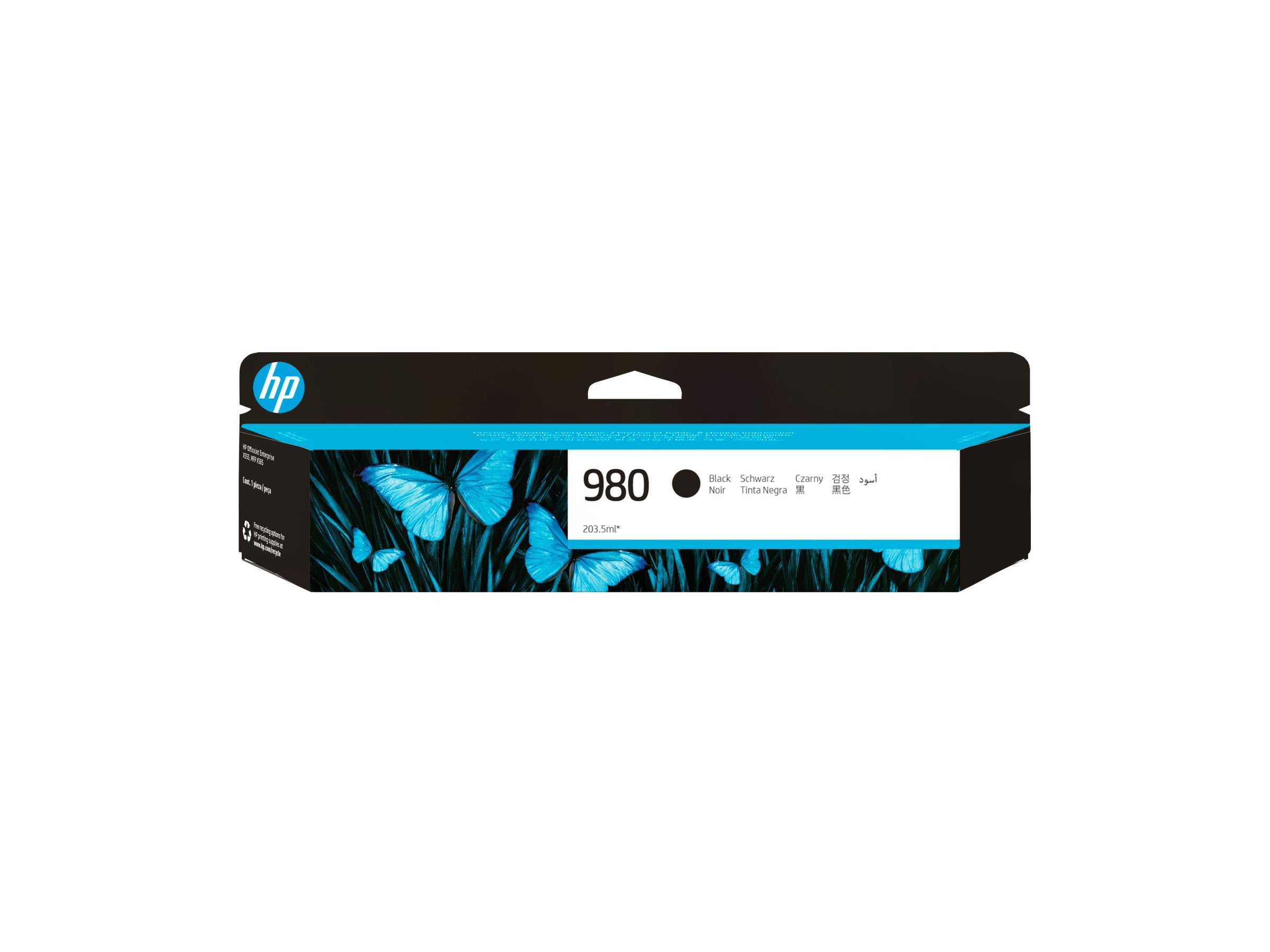 HP 980A original Tintenpatrone D8J10A schwarz Verpackung