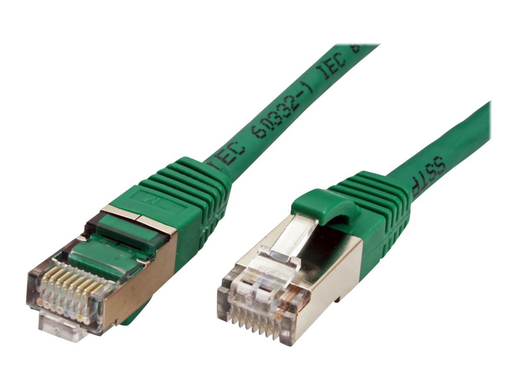 VALUE Patchkabel Kat.6 Class E S/FTP PiMF LSOH grün 1,5m Verpackung