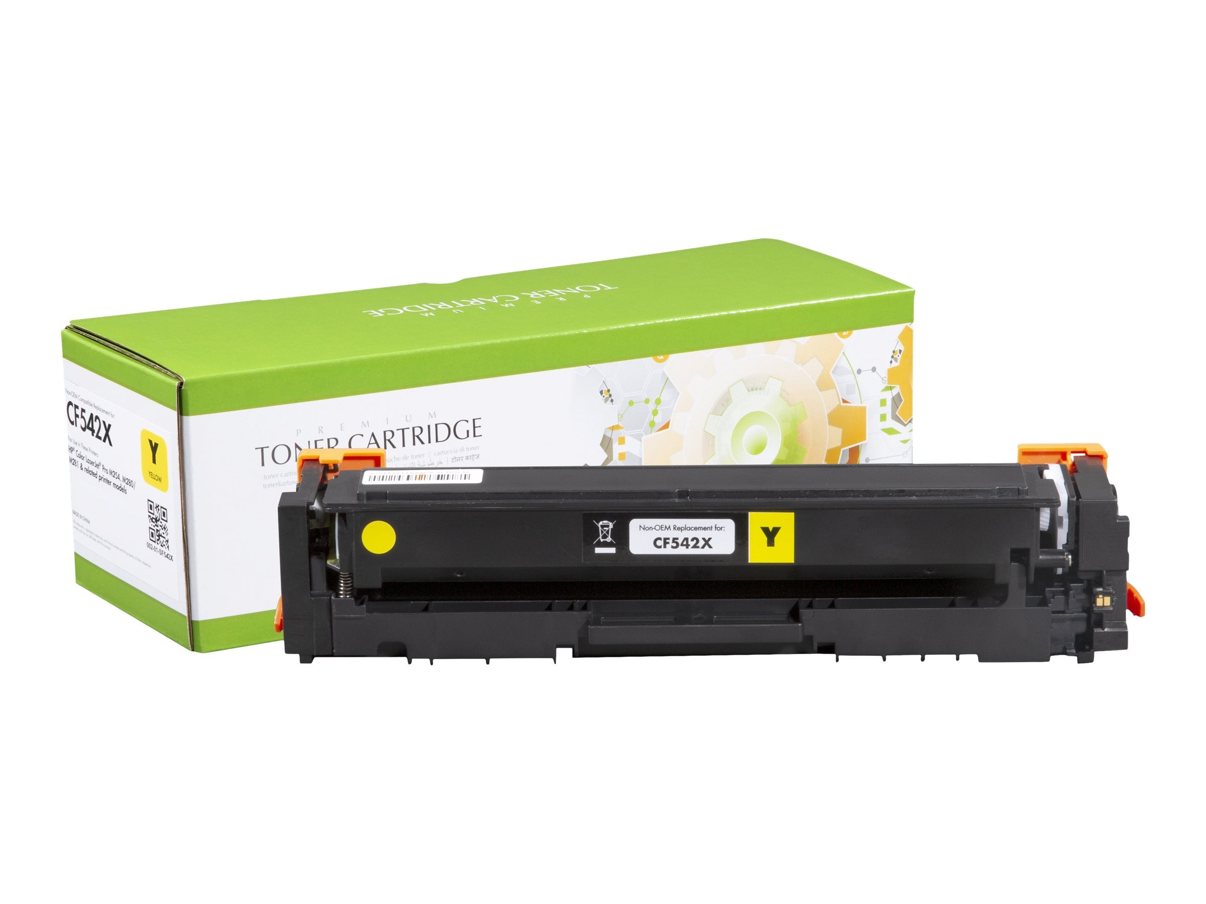 STATIC Tonerpatrone HP CF542X Gelb Vorderansicht