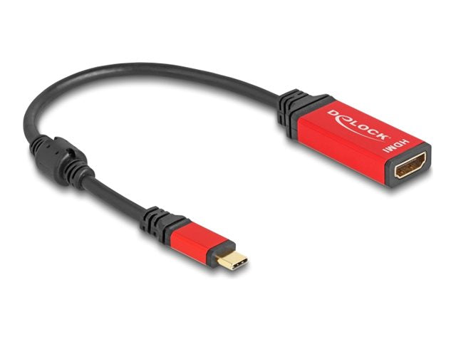 DELOCK USB Type-C zu HDMI Adapter DP Alt Mode 8K 60 Hz mit HDR Funktion - Vorderansicht
