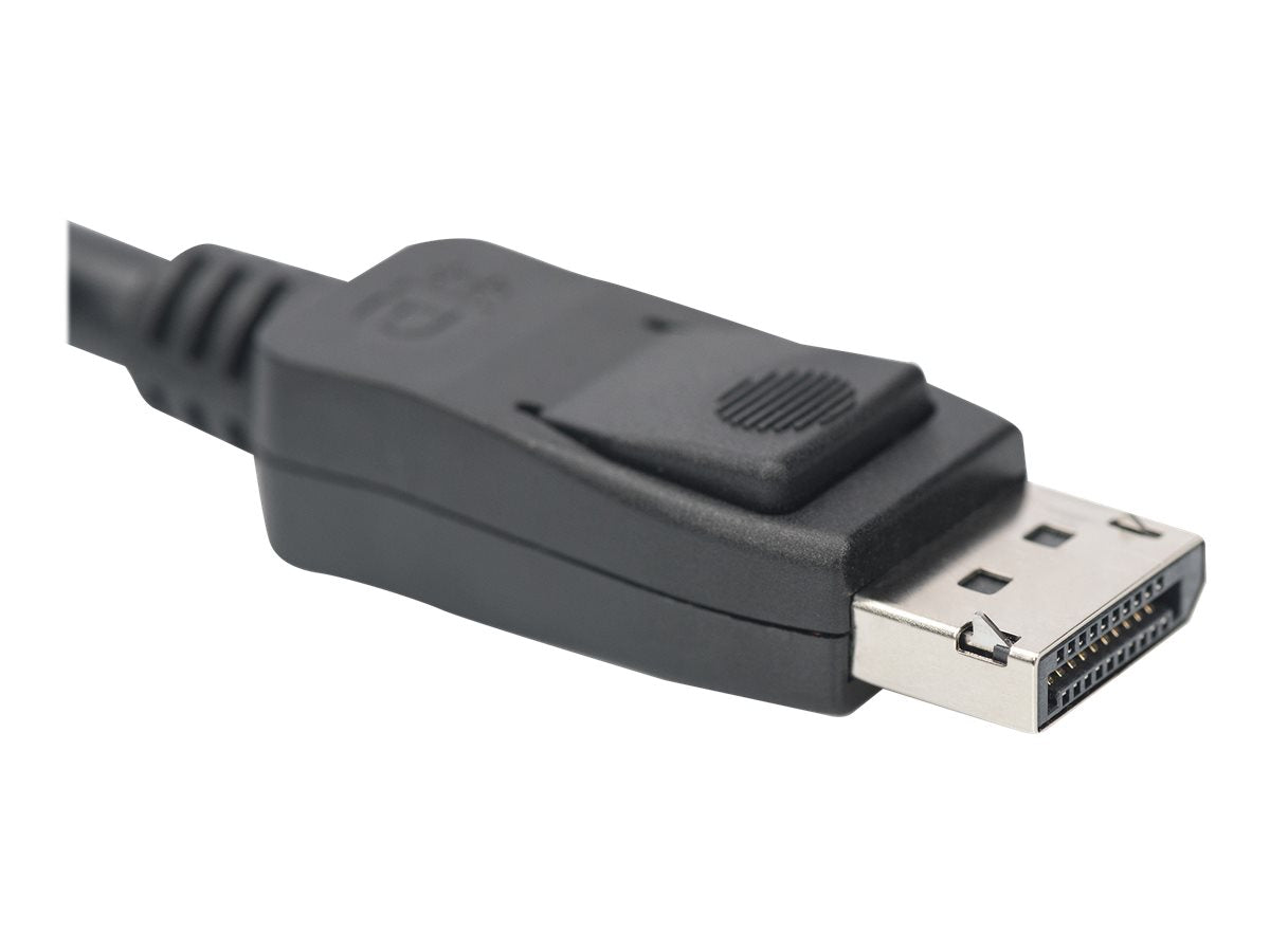 DIGITUS DisplayPort Anschlusskabel DP St/St 1.0m m/Verriegelung Ultra HD 8K Vers. 1.3/1.4 sw