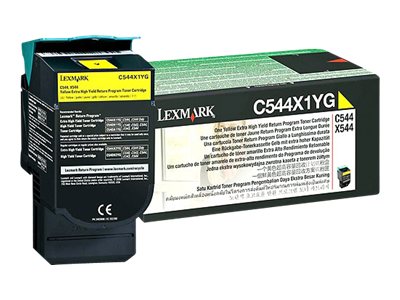 LEXMARK C544, X544 Toner gelb Verpackung