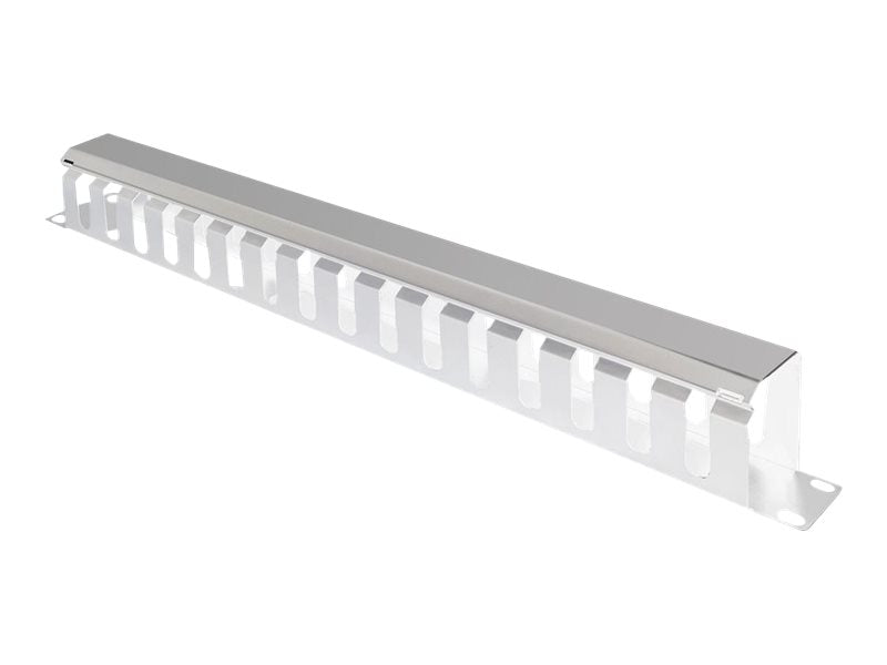 VALUE 48,26cm 19Zoll-Frontplatte 1 HE mit Rangierkanal - Vorderansicht