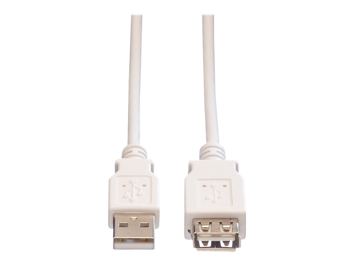 VALUE USB 2.0 Kabel Typ A-A ST/BU weiss 0,8m - Verpackung