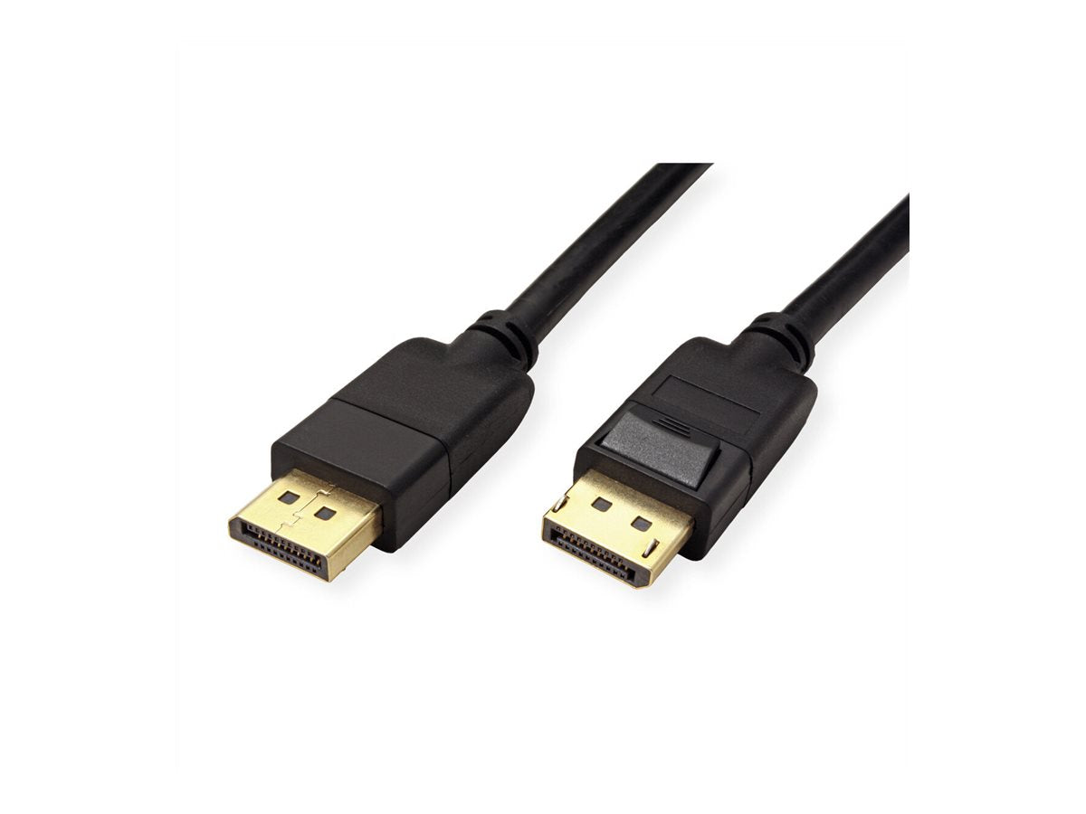 ROLINE RM DisplayPort Kabel v1.4 DP ST - ST schwarz 5m Vorderansicht