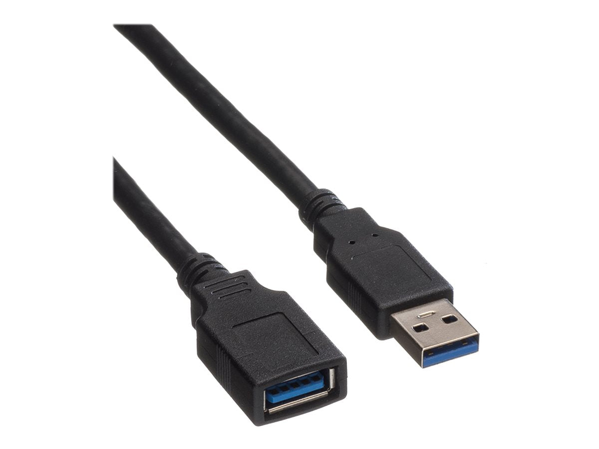ROLINE USB 3.2 Gen 1 Kabel Typ A-A ST/BU schwarz 1,8m Verpackung