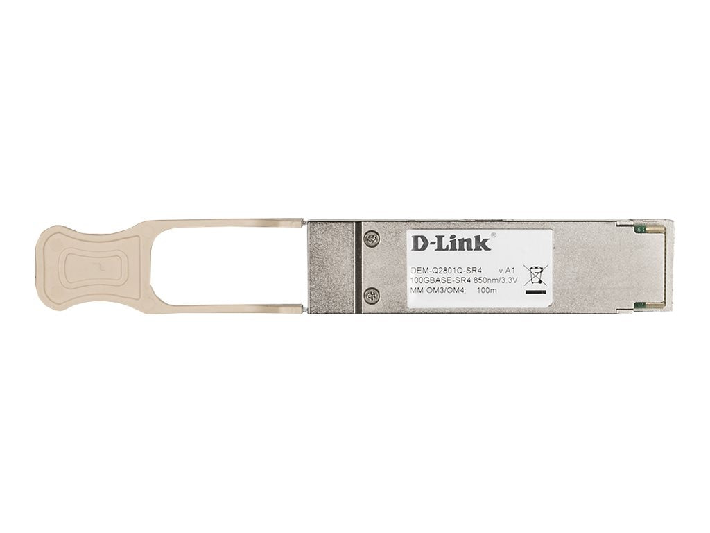 D-LINK DEM-Q2801Q-SR4 100GBase-SR4 Multi-Mode QSFP28 Transceiver Vorderansicht