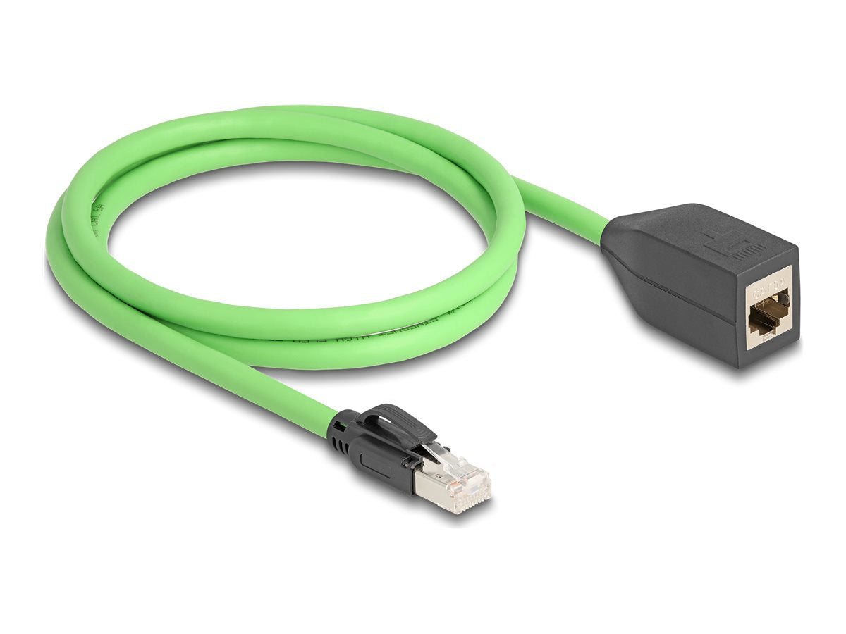 DELOCK RJ45 Netzwerk Verlängerungskabel Cat.6A Vorderansicht