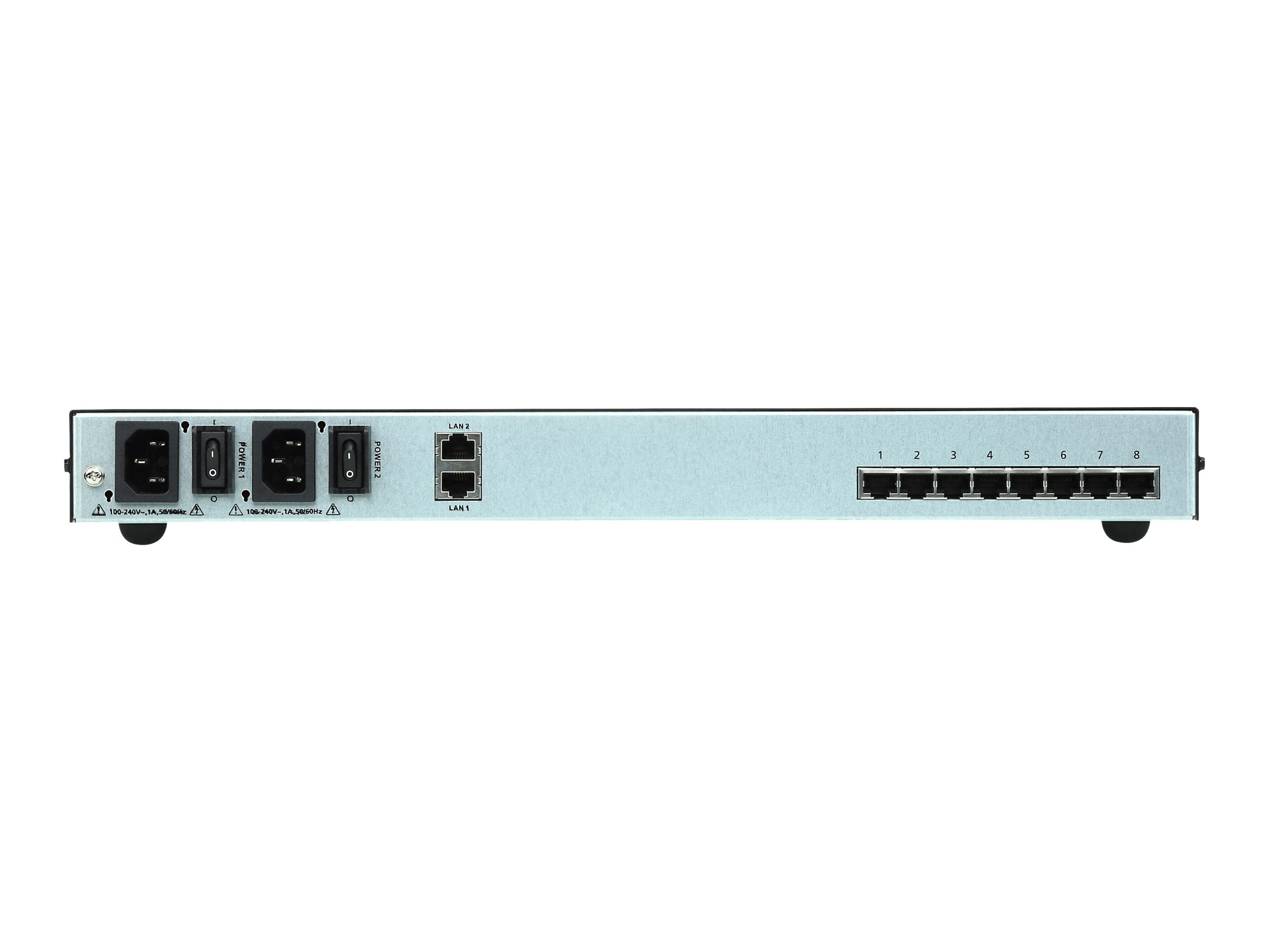 ATEN SN0108CO 8-Port Serieller Konsolen Server Vorderansicht