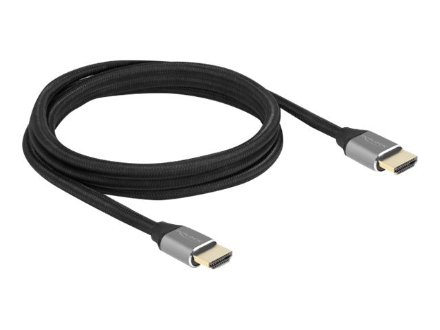 DELOCK Ultra High Speed HDMI Kabel 48 Gbps 8K 60Hz grau 2m - Vorderansicht