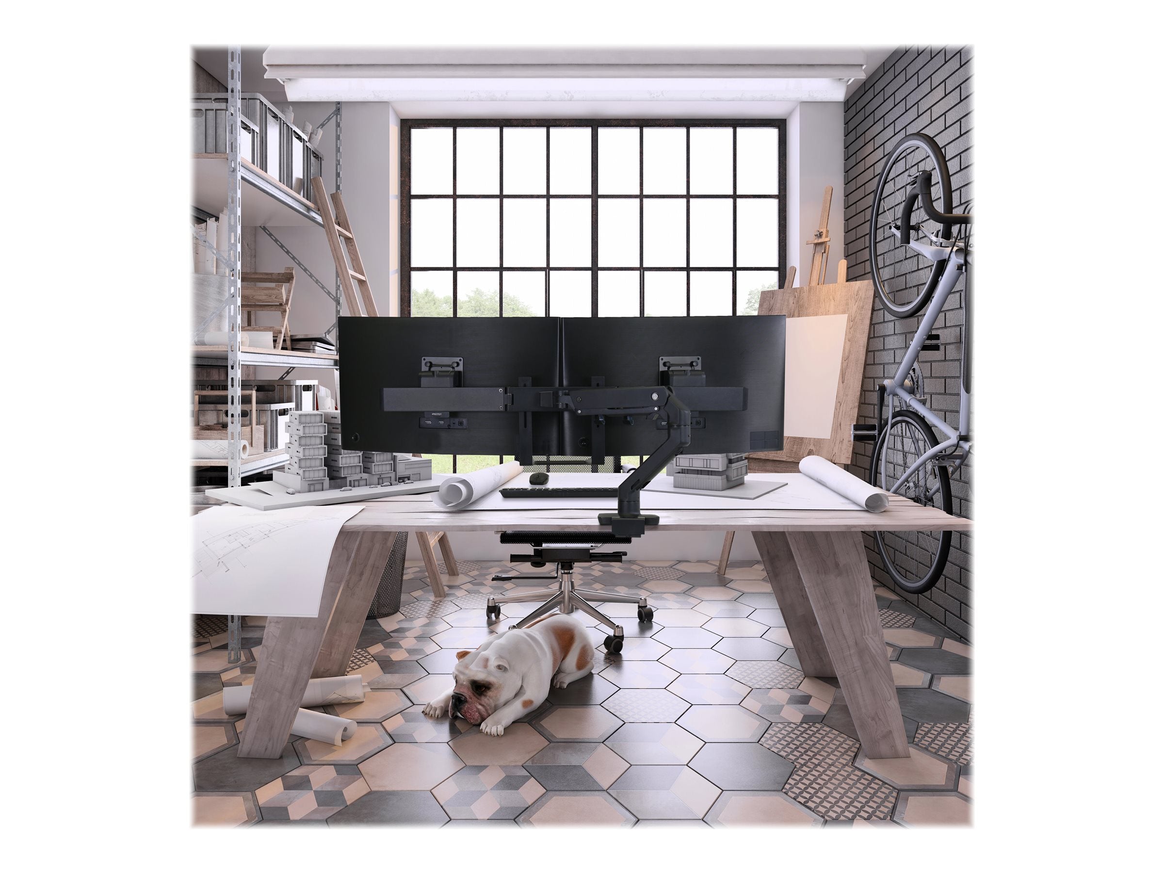 ERGOTRON HX Dual Monitor Arm Montagekomponenten