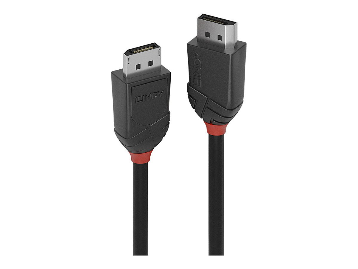 LINDY Black Line Video Cable DP 1.2 DP-DP M-M 1,5m black - Vorderansicht