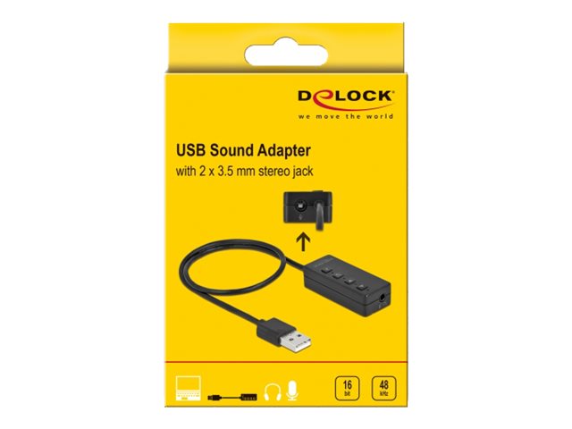 DELOCK USB Headset und Mikrofon Adapter Verpackung