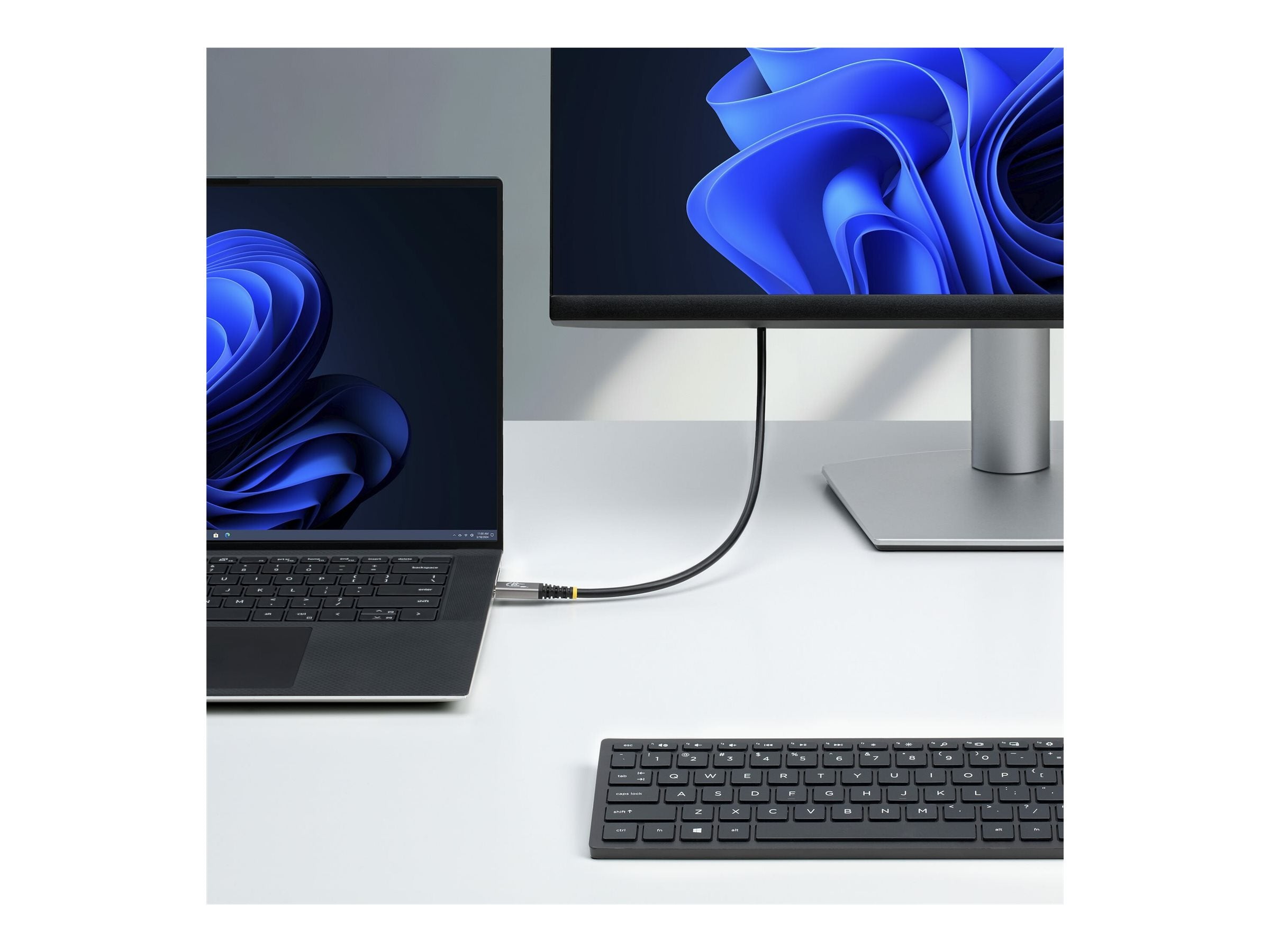 STARTECH.COM 3m USB4 Kabel 20Gbps USB-IF-zertifiziertes USB-C Kabel 60W 4K 120Hz DP2.1monitorkabel TPE-Mantel Schwarz