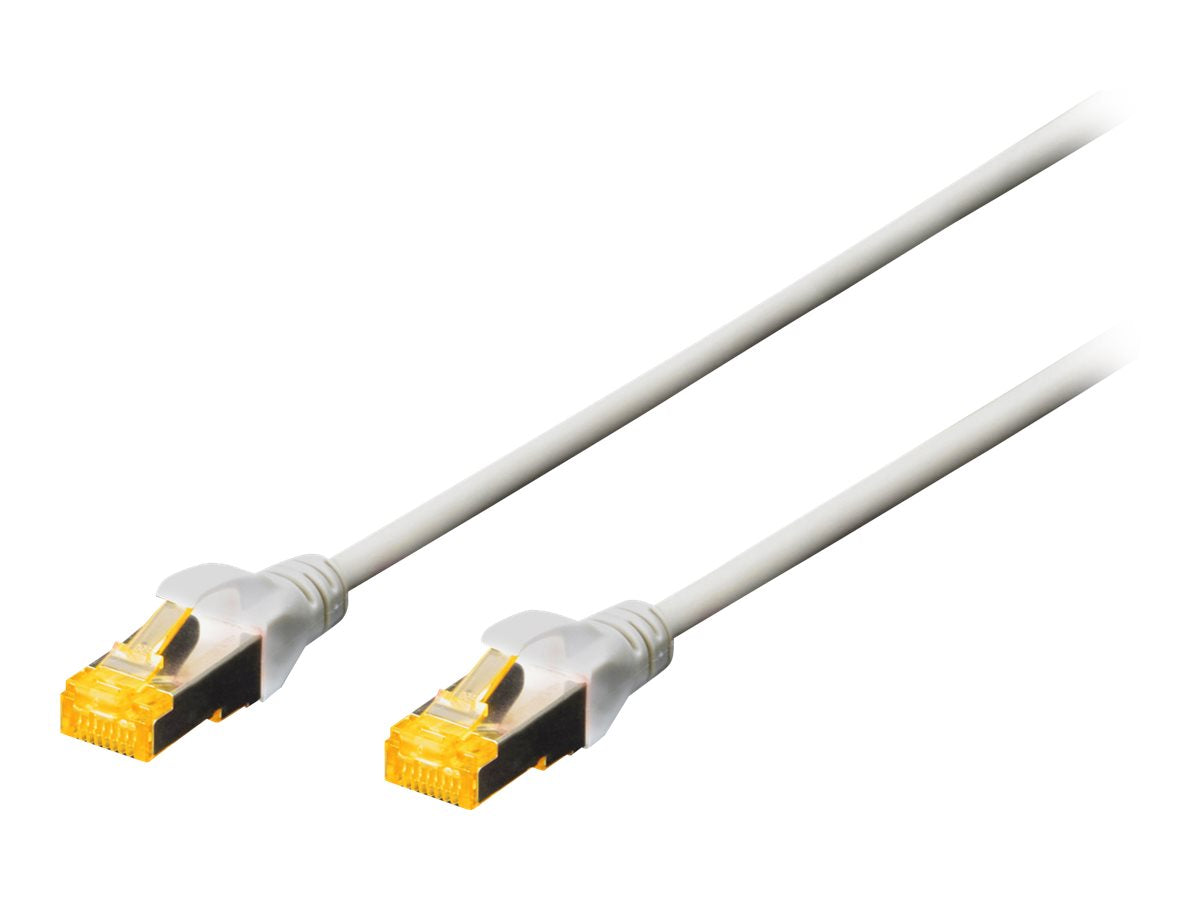 DIGITUS CAT 6A S-FTP Patchkabel Cu LSZH AWG 26/7 15 m Grau - Vorderansicht