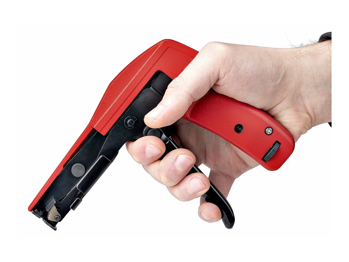 STARTECH.COM Kabelbinderzange fur Nylon Kabelbinder Kabelbinder Schneider und Spannwerkzeug Kabelbinder Pistole-Werkzeug