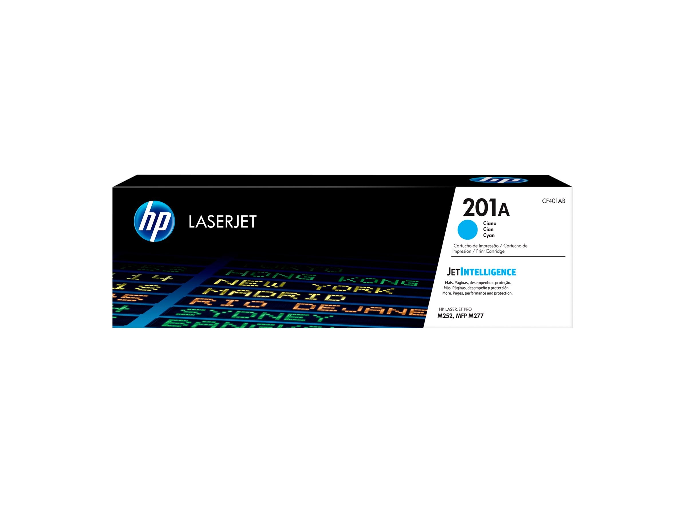 HP 201A Tonerpatrone CF401A cyan Verpackung