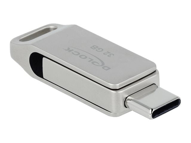 DELOCK USB 3.2 Gen 1 USB-C + Typ-A Speicherstick 32GB Detailansicht