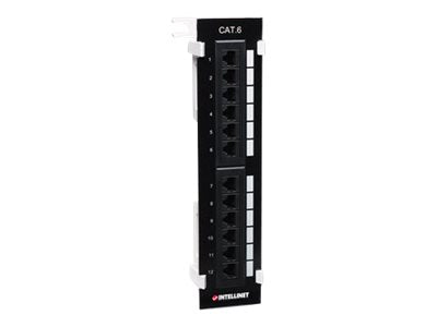 INTELLINET 12-Port Cat6 Patchpanel Wandmontage UTP Verpackung