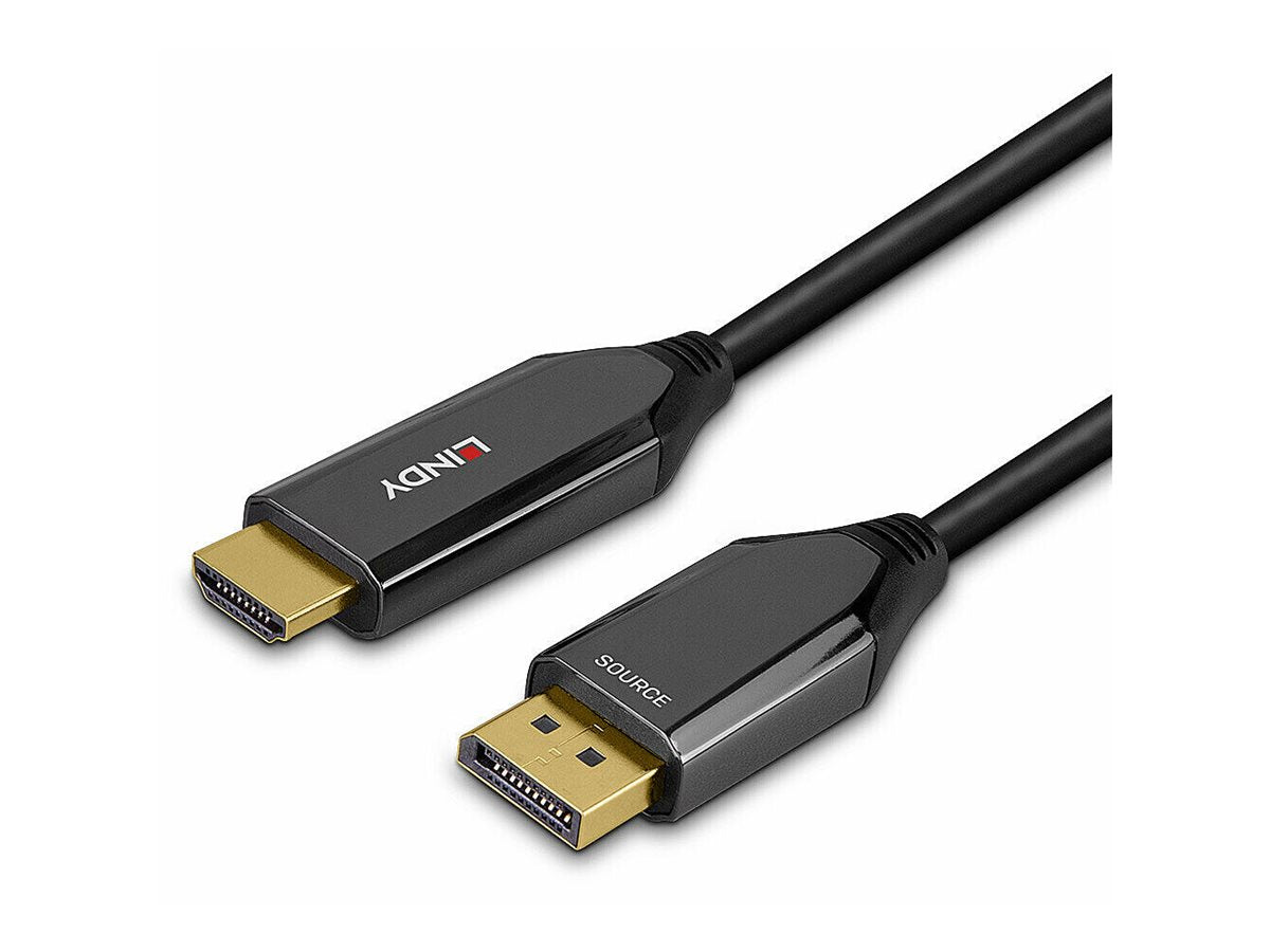 LINDY 3m Aktives DisplayPort an HDMI 8K60 Adapterkabel - Vorderansicht