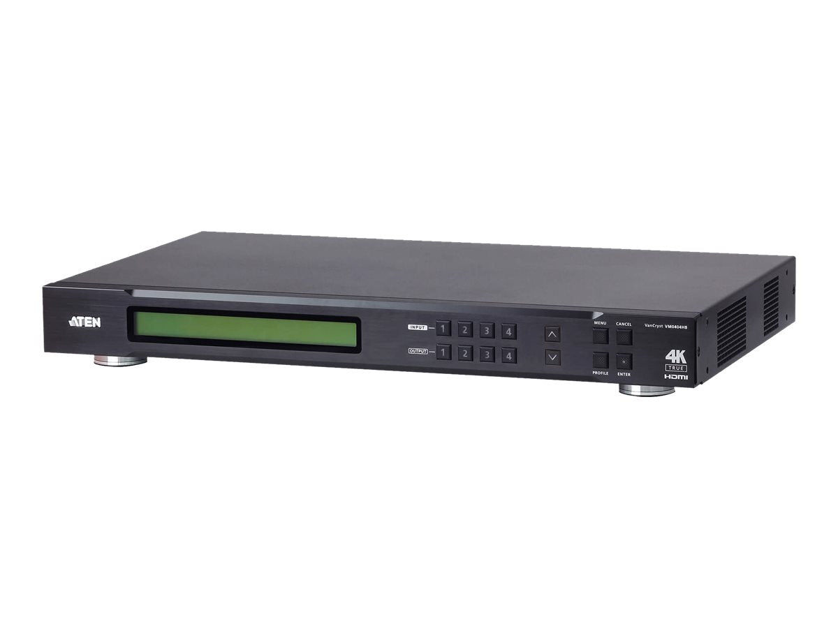 ATEN VM0404HB 4 x 4 True 4K HDMI Audio/Video Matrix Switch Vorderansicht